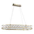 LED Stmívatelný křišťálový lustr na lanku ENRIQUE LED/50W//230V 3000-6000K + dálkové ovládání