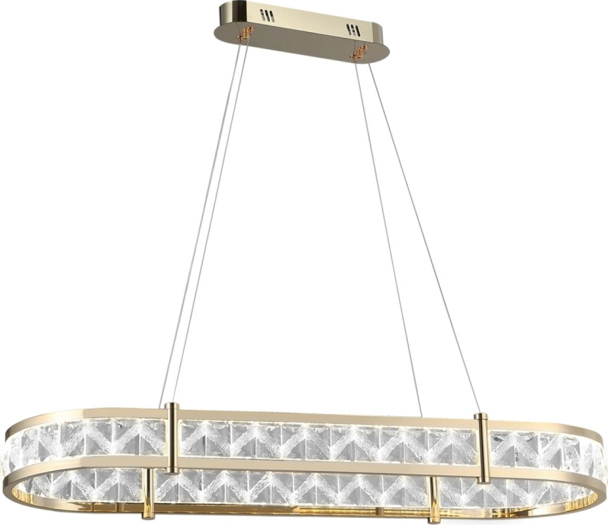 LED Stmívatelný křišťálový lustr na lanku ENRIQUE LED/50W//230V 3000-6000K + dálkové ovládání