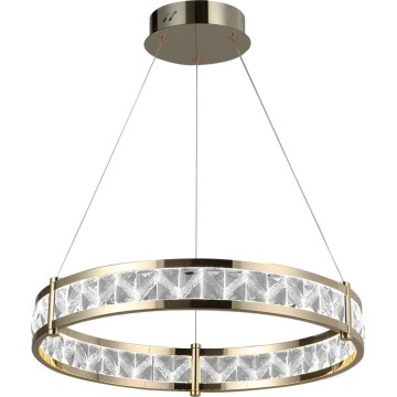 LED Stmívatelný křišťálový lustr na lanku ENRIQUE LED/55W//230V 3000-6000K pr. 80 cm + dálkové ovládání