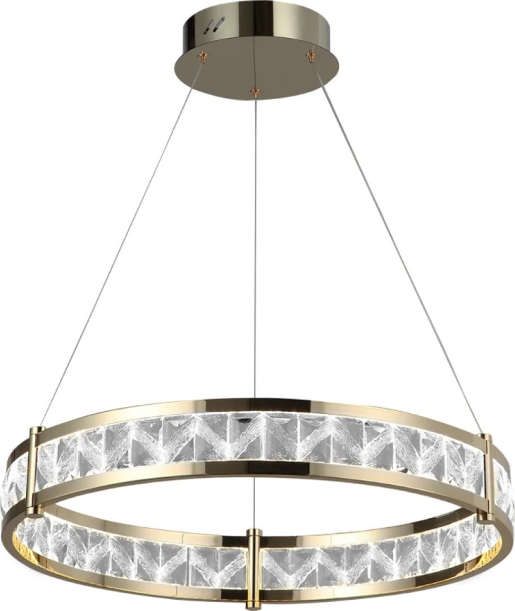 LED Stmívatelný křišťálový lustr na lanku ENRIQUE LED/55W//230V 3000-6000K pr. 80 cm + dálkové ovládání