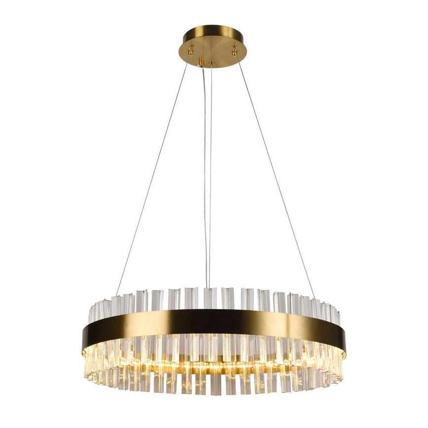 LED Stmívatelný křišťálový lustr na lanku LED/40W/230V 3000-6500K + dálkové ovládání