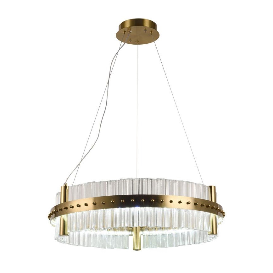 LED Stmívatelný křišťálový lustr na lanku LED/40W/230V 3000-6500K + dálkové ovládání