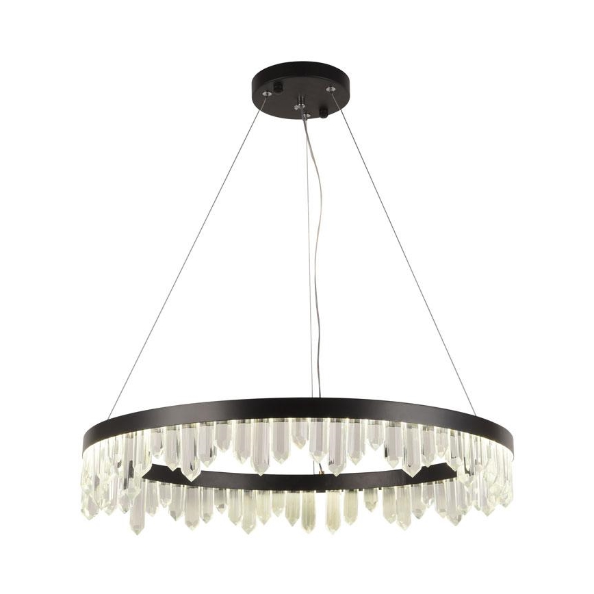 LED Stmívatelný křišťálový lustr na lanku LED/40W/230V 3000-6500K + dálkové ovládání