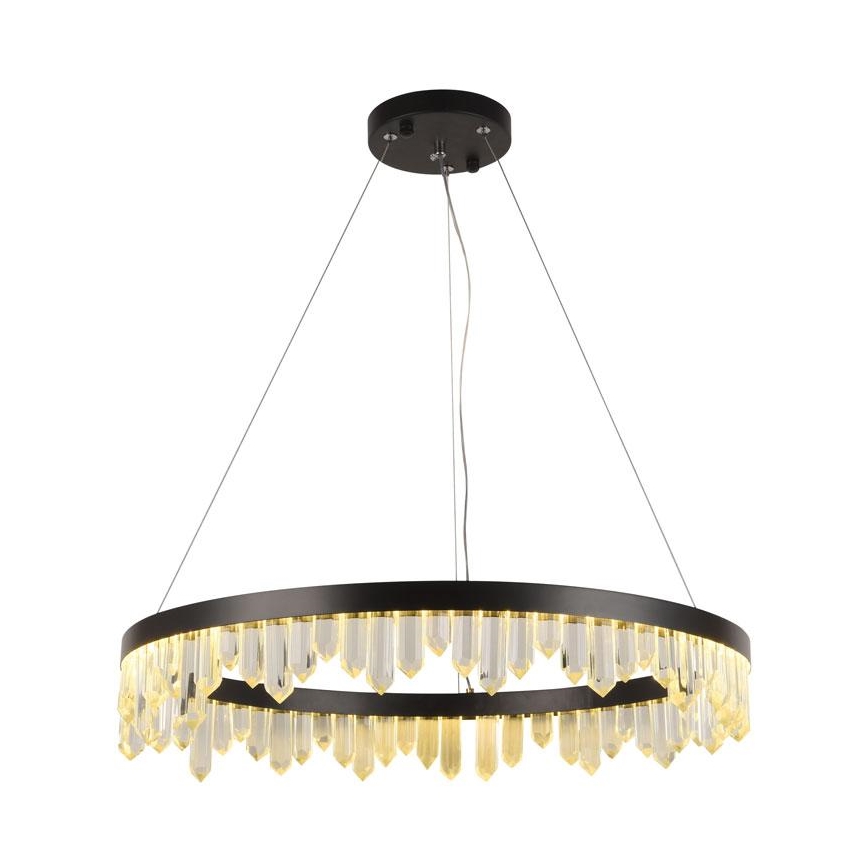 LED Stmívatelný křišťálový lustr na lanku LED/40W/230V 3000-6500K + dálkové ovládání