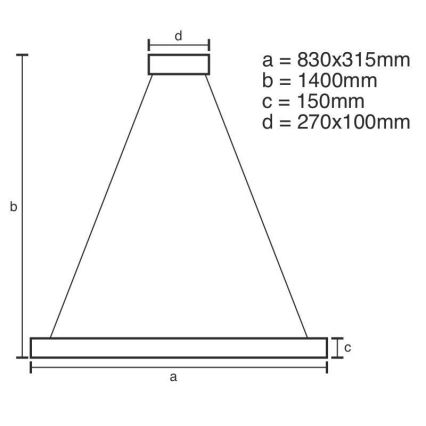 LED Stmívatelný křišťálový lustr na lanku LED/45W/230V 3000-6500K + dálkové ovládání