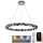 LED Stmívatelný křišťálový lustr na lanku LED/55W/230V 3000-6500K lesklý chrom + dálkové ovládání