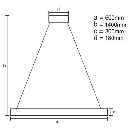 LED Stmívatelný křišťálový lustr na lanku LED/80W/230V 3000-6500K + dálkové ovládání