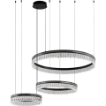 LED Stmívatelný křišťálový lustr na lanku THALIA LED/120W/230V 3000-6000K + dálkové ovládání