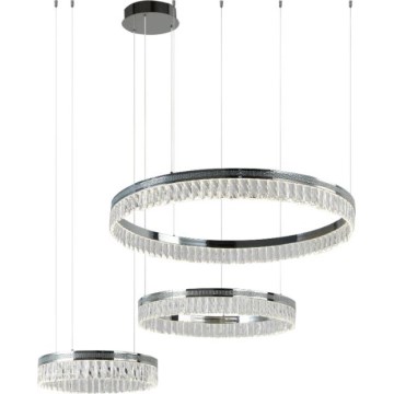 LED Stmívatelný křišťálový lustr na lanku THALIA LED/120W/230V 3000-6000K + dálkové ovládání