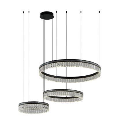 LED Stmívatelný křišťálový lustr na lanku THALIA LED/120W/230V 3000-6000K + dálkové ovládání