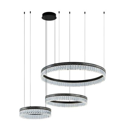 LED Stmívatelný křišťálový lustr na lanku THALIA LED/120W/230V 3000-6000K + dálkové ovládání