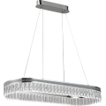 LED Stmívatelný křišťálový lustr na lanku THALIA LED/50W/230V 3000-6000K + dálkové ovládání