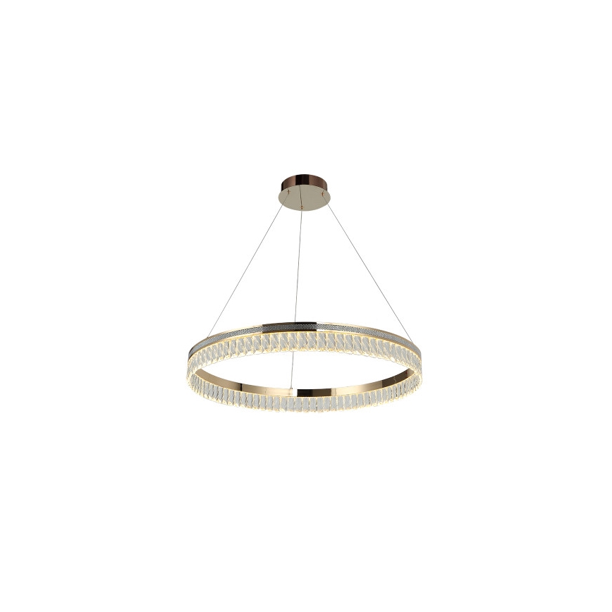 LED Stmívatelný křišťálový lustr na lanku THALIA LED/55W/230V 3000-6000K pr. 80 cm + dálkové ovládání
