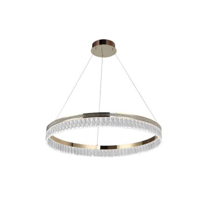 LED Stmívatelný křišťálový lustr na lanku THALIA LED/55W/230V 3000-6000K pr. 80 cm + dálkové ovládání