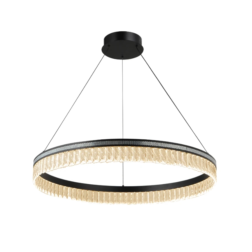 LED Stmívatelný křišťálový lustr na lanku THALIA LED/55W/230V 3000-6000K pr. 80 cm + dálkové ovládání
