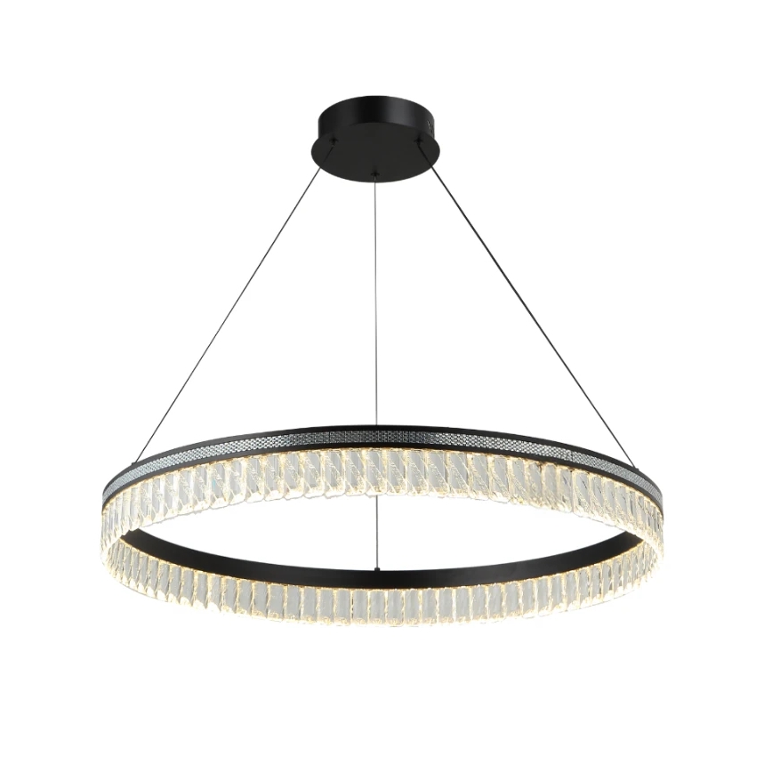 LED Stmívatelný křišťálový lustr na lanku THALIA LED/55W/230V 3000-6000K pr. 80 cm + dálkové ovládání