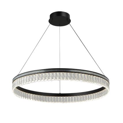 LED Stmívatelný křišťálový lustr na lanku THALIA LED/55W/230V 3000-6000K pr. 80 cm + dálkové ovládání