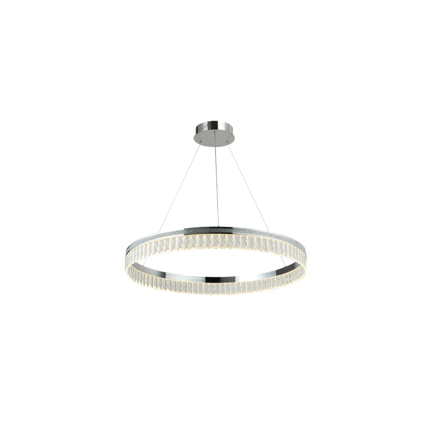 LED Stmívatelný křišťálový lustr na lanku THALIA LED/55W/230V 3000-6000K pr. 80 cm + dálkové ovládání