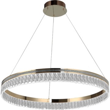 LED Stmívatelný křišťálový lustr na lanku THALIA LED/55W/230V 3000-6000K pr. 80 cm + dálkové ovládání