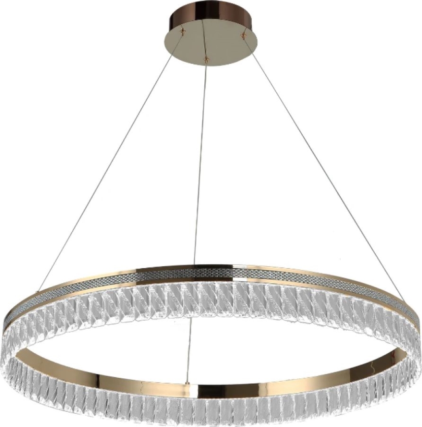 LED Stmívatelný křišťálový lustr na lanku THALIA LED/55W/230V 3000-6000K pr. 80 cm + dálkové ovládání