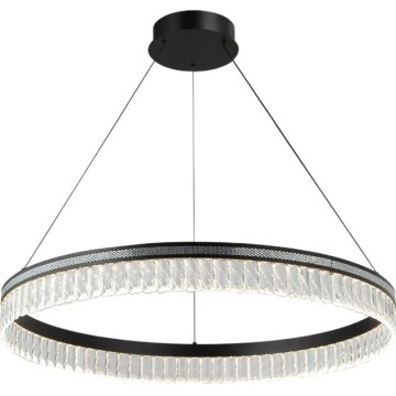 LED Stmívatelný křišťálový lustr na lanku THALIA LED/55W/230V 3000-6000K pr. 80 cm + dálkové ovládání