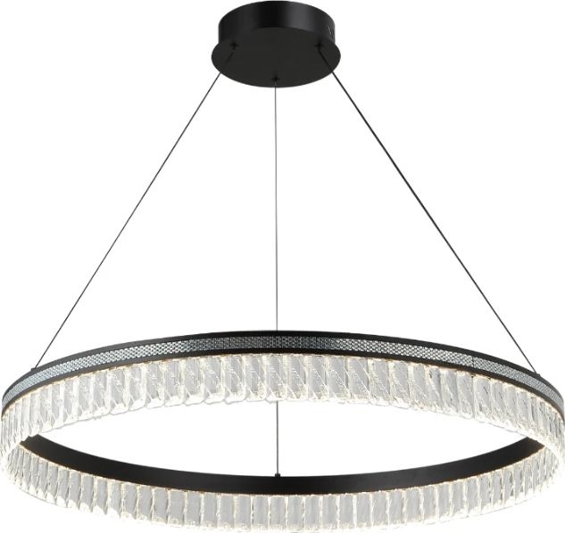LED Stmívatelný křišťálový lustr na lanku THALIA LED/55W/230V 3000-6000K pr. 80 cm + dálkové ovládání
