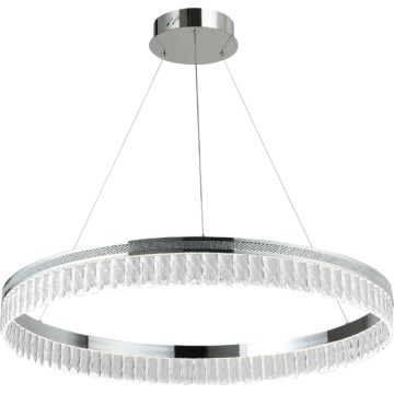 LED Stmívatelný křišťálový lustr na lanku THALIA LED/55W/230V 3000-6000K pr. 80 cm + dálkové ovládání