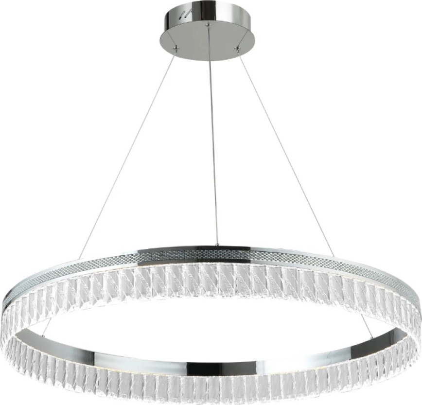 LED Stmívatelný křišťálový lustr na lanku THALIA LED/55W/230V 3000-6000K pr. 80 cm + dálkové ovládání