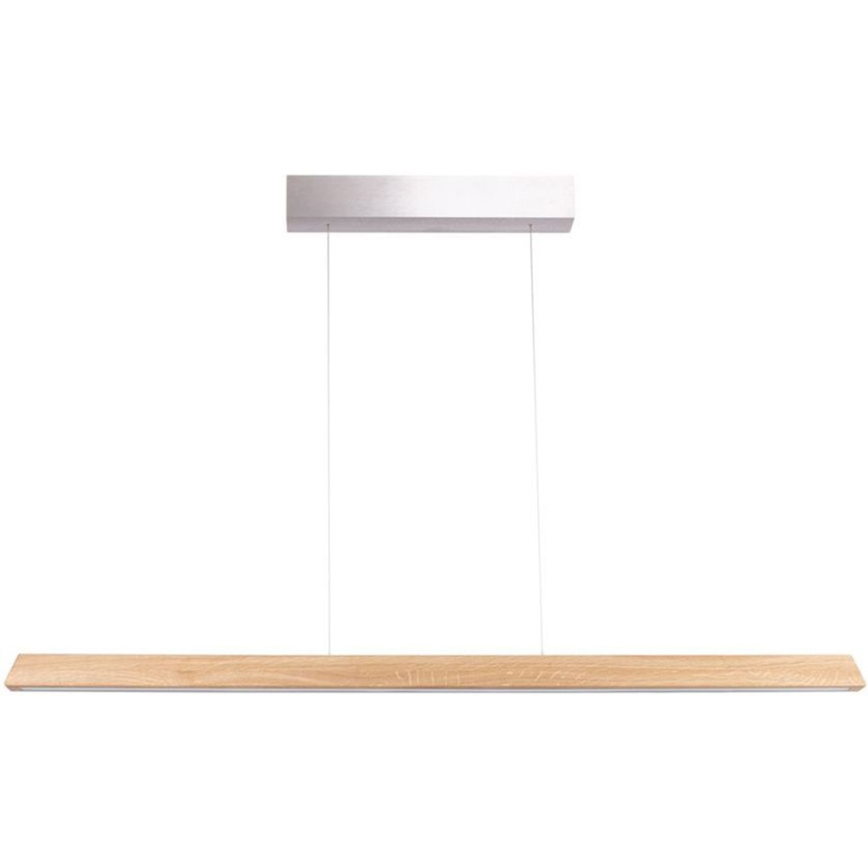 LED Stmívatelný lustr na lanku DEROTT 3xLED/14W/230V dub