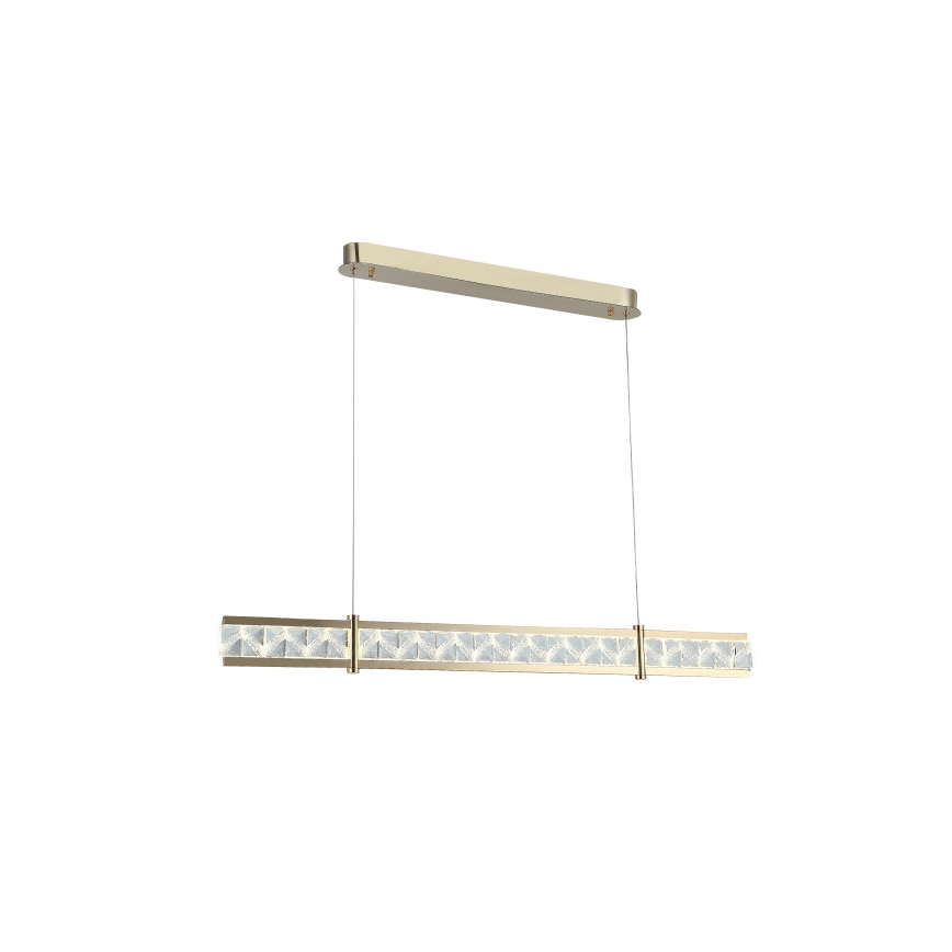 LED Stmívatelný křišťálový lustr na lanku ENRIQUE LED/20W//230V 3000-6000K + dálkové ovládání