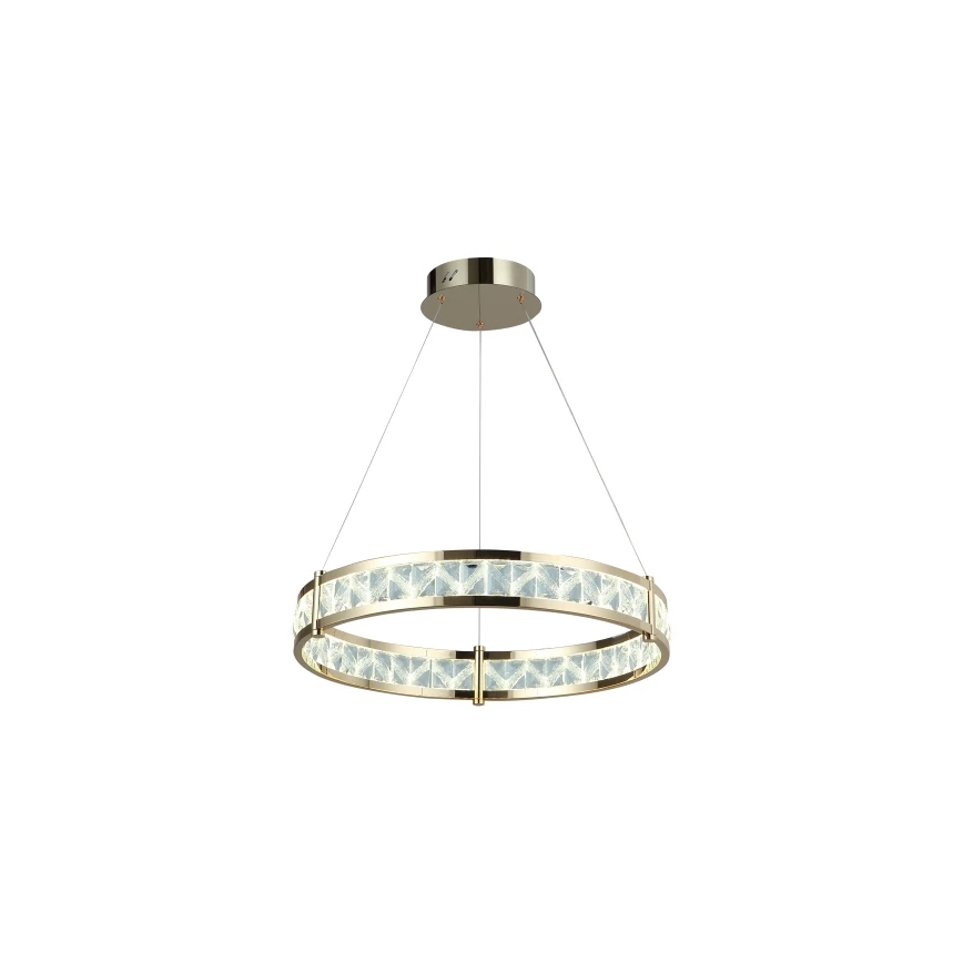 LED Stmívatelný křišťálový lustr na lanku ENRIQUE LED/40W//230V 3000-6000K pr. 60 cm + dálkové ovládání