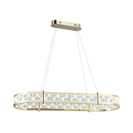 LED Stmívatelný křišťálový lustr na lanku ENRIQUE LED/50W//230V 3000-6000K + dálkové ovládání