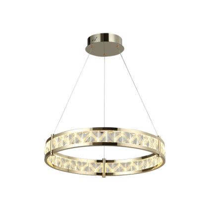 LED Stmívatelný křišťálový lustr na lanku ENRIQUE LED/55W//230V 3000-6000K pr. 80 cm + dálkové ovládání