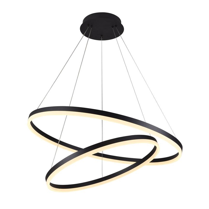 LED Stmívatelný lustr na lanku LED/100W/230V 3000-6500K pr. 80 cm + dálkové ovládání