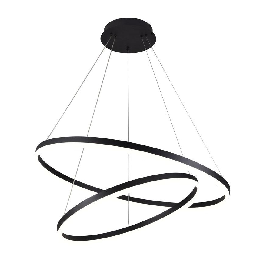 LED Stmívatelný lustr na lanku LED/100W/230V 3000-6500K pr. 80 cm + dálkové ovládání