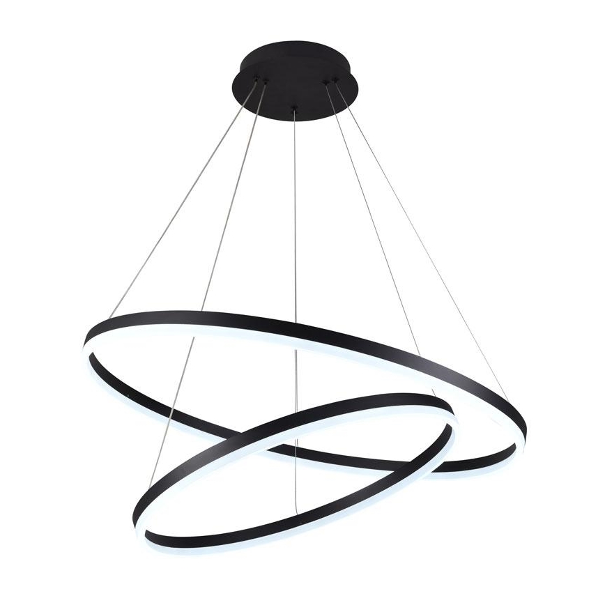 LED Stmívatelný lustr na lanku LED/100W/230V 3000-6500K pr. 80 cm + dálkové ovládání