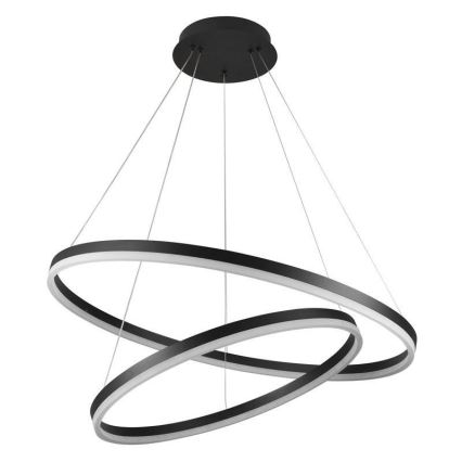 LED Stmívatelný lustr na lanku LED/100W/230V 3000-6500K pr. 80 cm + dálkové ovládání