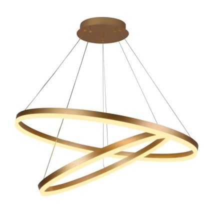 LED Stmívatelný lustr na lanku LED/100W/230V 3000-6500K pr. 80 cm + dálkové ovládání