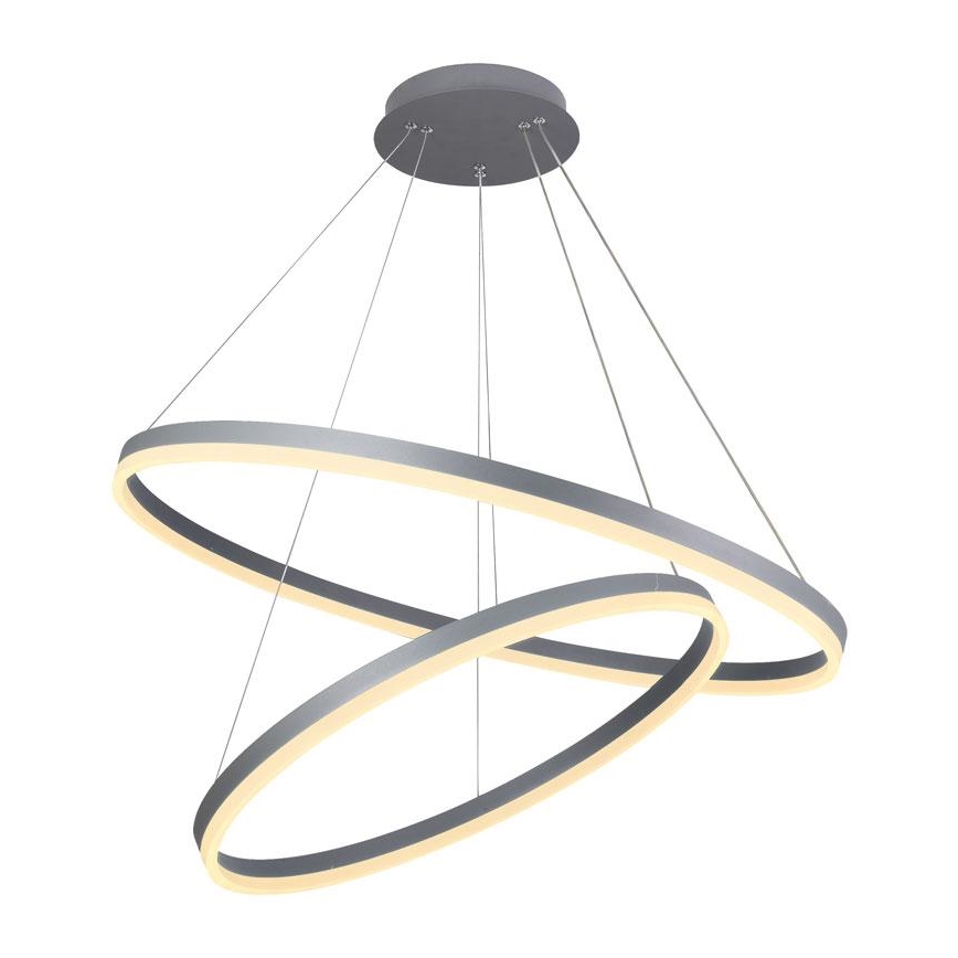 LED Stmívatelný lustr na lanku LED/100W/230V 3000-6500K pr. 80 cm + dálkové ovládání