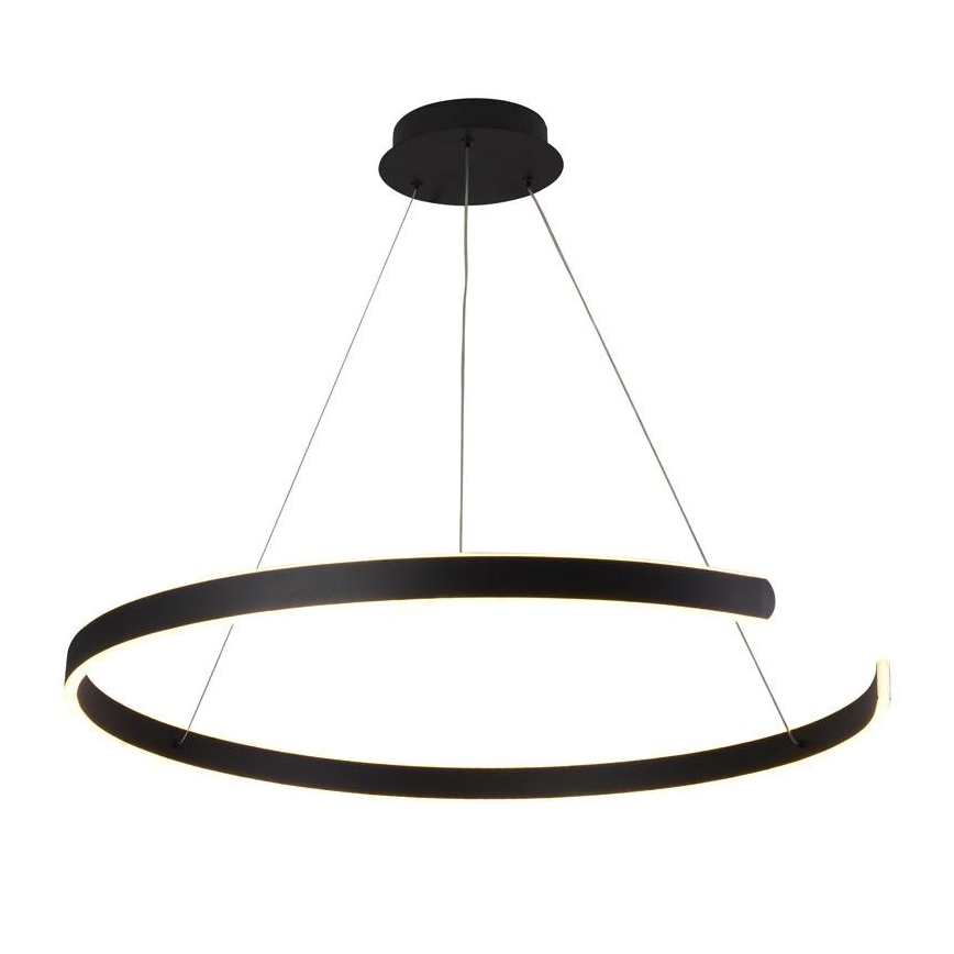 LED Stmívatelný lustr na lanku LED/100W/230V 3000-6500K pr. 80 cm + dálkové ovládání