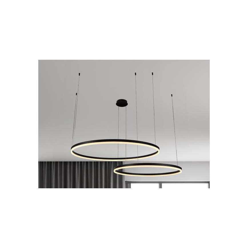 LED Stmívatelný lustr na lanku LED/100W/230V 3000-6500K + dálkové ovládání