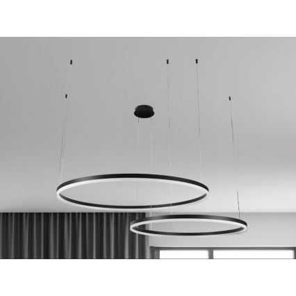 LED Stmívatelný lustr na lanku LED/100W/230V 3000-6500K + dálkové ovládání