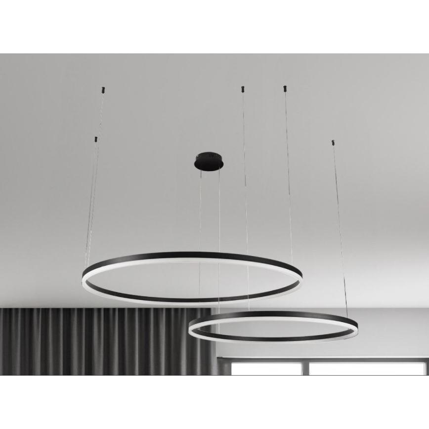 LED Stmívatelný lustr na lanku LED/100W/230V 3000-6500K + dálkové ovládání