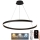LED Stmívatelný lustr na lanku LED/100W/230V 3000-6500K pr. 80 cm + dálkové ovládání