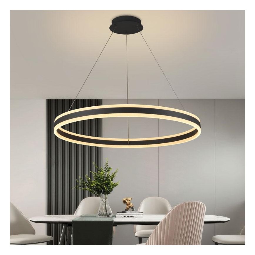 LED Stmívatelný lustr na lanku LED/110W/230V 3000-6500K + dálkové ovládání