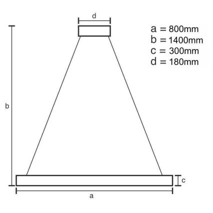 LED Stmívatelný křišťálový lustr na lanku LED/110W/230V 3000-6500K zlatá + dálkové ovládání