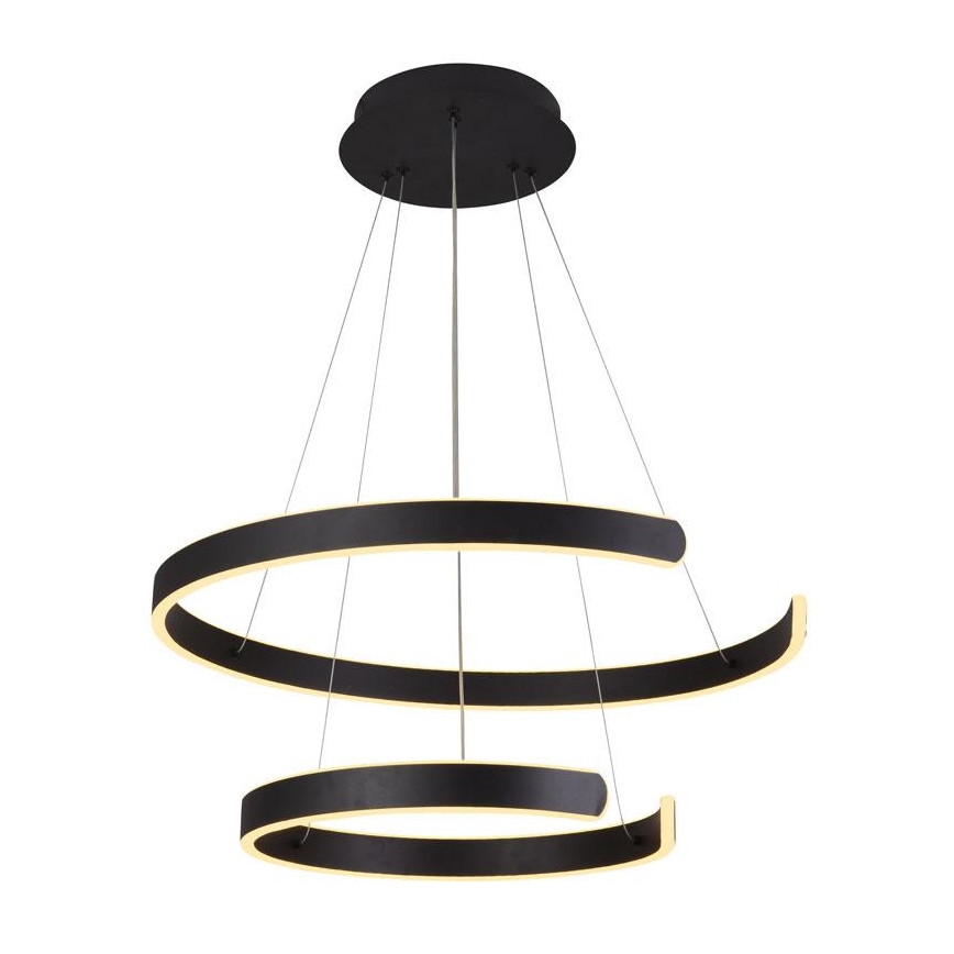 LED Stmívatelný lustr na lanku LED/120W/230V 3000-6500K pr. 60 cm + dálkové ovládání
