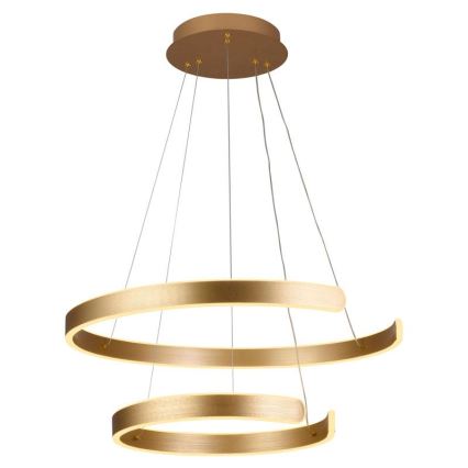 LED Stmívatelný lustr na lanku LED/120W/230V 3000-6500K pr. 60 cm + dálkové ovládání
