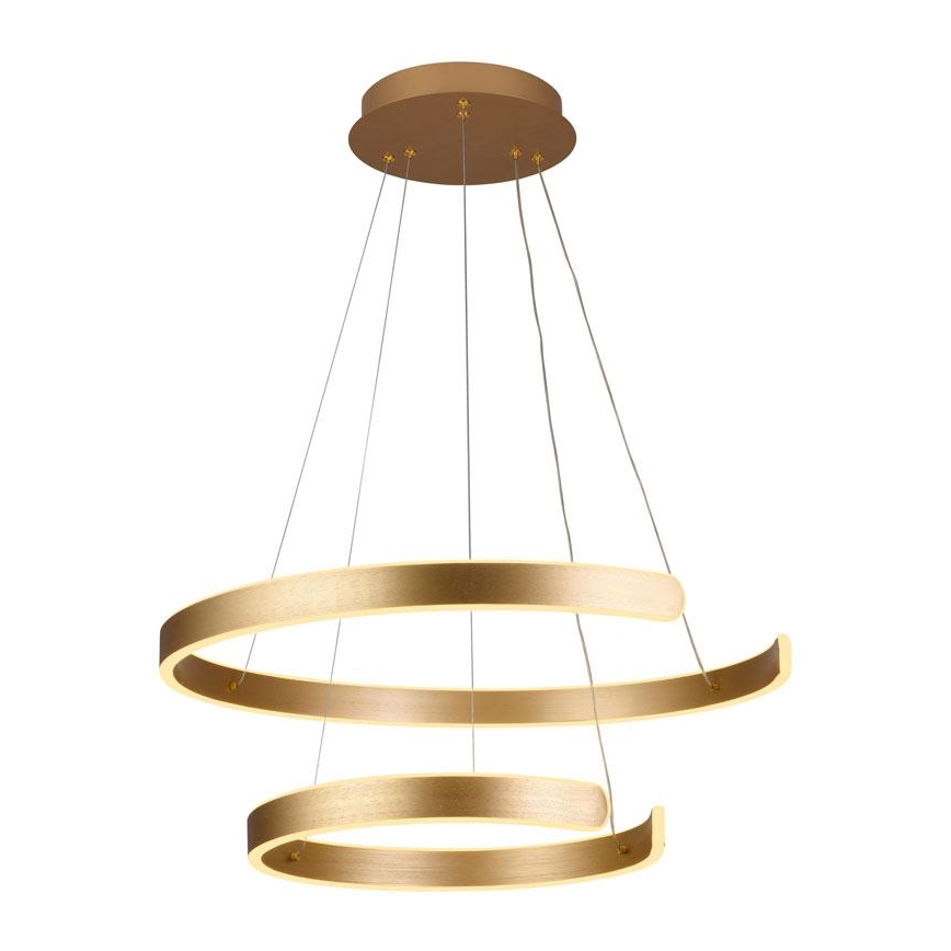 LED Stmívatelný lustr na lanku LED/120W/230V 3000-6500K pr. 60 cm + dálkové ovládání