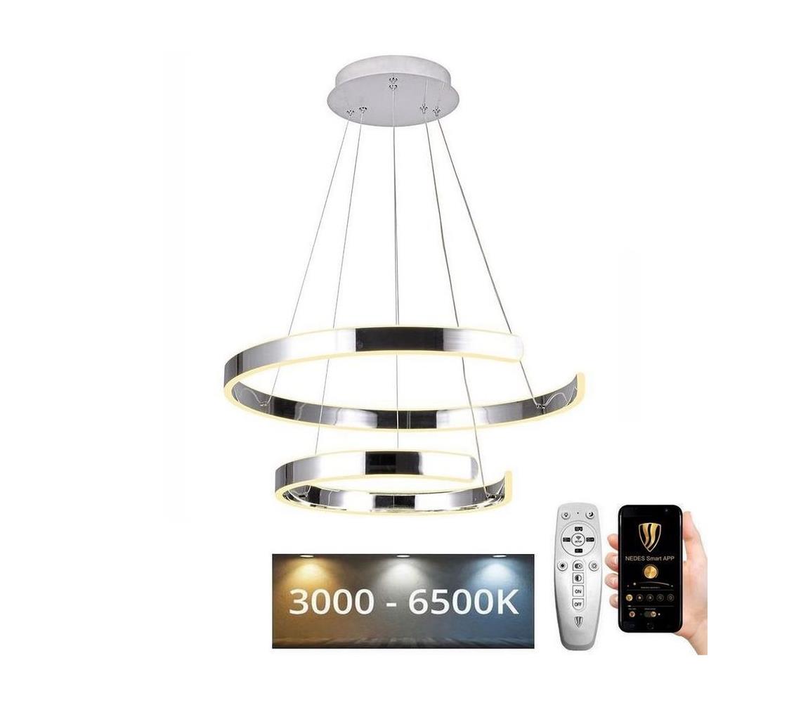  LED Stmívatelný lustr na lanku LED/120W/230V 3000-6500K + dálkové ovládání 